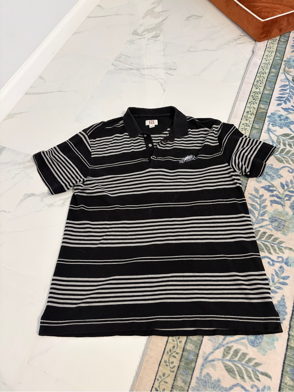 Philadelphia Eagles Striped Polo Shirt